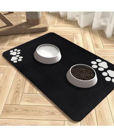 Panipup Dog Slipproof Super Absorbent Mat - 50x30 cm Washable Feeding Pad for Dogs & Cats - Black - Ideal Bowl Underlay | Fressnapf - Buy Online on GoSupps.com