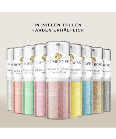 Rosie Rose Edible Glitter Spray - 5g Bronze Gold for Cakes & Muffins | Perfect Shiny Decoration for Glamorous Treats & Drinks - Buy Online on GoSupps.com