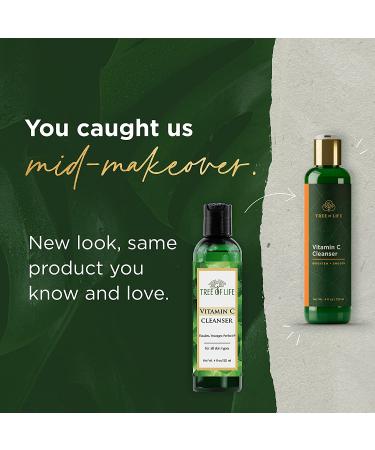 New Look Tree of Life Vitamin C Brightening Duo: Facial Toner & Cleanser Set - 2 X 4 Fl Oz - Buy Online on GoSupps.com