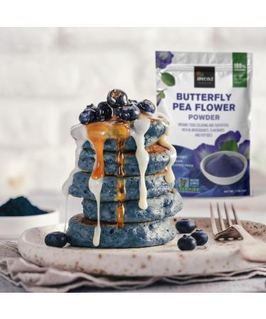 Incas USDA Organic Butterfly Pea Flower Powder - Non-GMO Blue Matcha Tea & Food Coloring from Thailand | Vegan - Buy Online on GoSupps.com