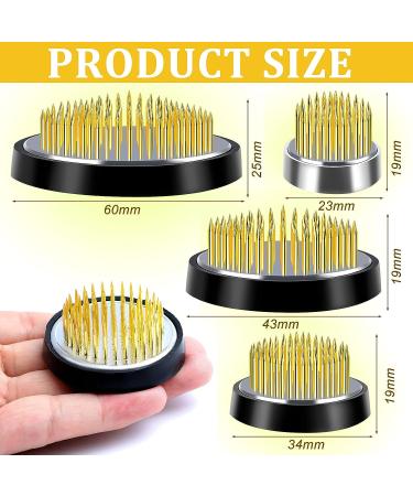 4 Pcs Round Flower Frogs Kenzans - Japanese Floral Arranger Tools with Rubber Gasket - Buy Online on GoSupps.com