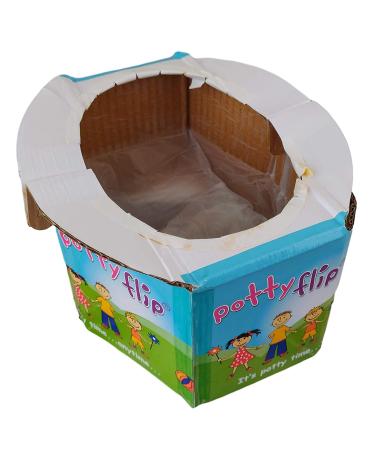 Potty Flip Disposable Potty - 6 Pack | Portable Training Seat for Toddlers | Supports Children Up to 75lbs - Buy Online on GoSupps.com