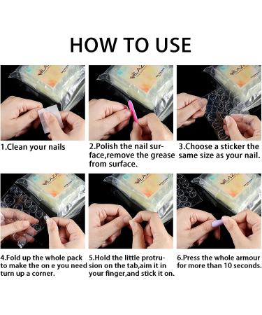 Laza Nail Adhesive Tabs 1200 Pcs - Germany Jelly Gel, Double Sided Tips for Acrylic False Nails Tape - Buy Online on GoSupps.com