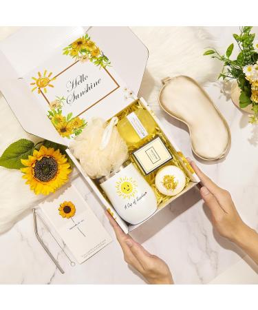 Sunflower Birthday Gifts Basket for Women | Perfect Mothers Day & Christmas Gift Box - Buy Online on GoSupps.com