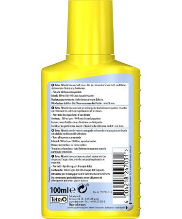 Tetra FilterActive Bacteria 100ml - 2-in-1 Starter & Sludge-Reducing Bacteria for Biologically Active Filters | International Shipping Available - Buy Online on GoSupps.com