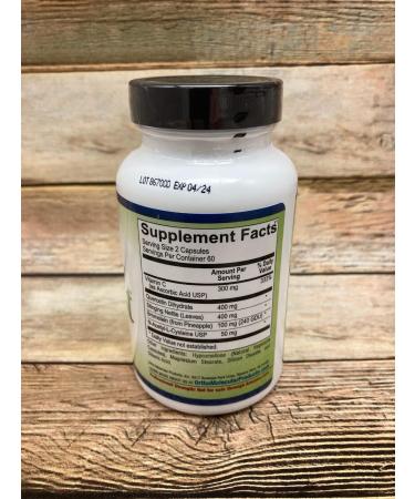 Ortho Molecular Natural D-Hist - 120 Capsules: Allergy Support Formula - Buy Online on GoSupps.com