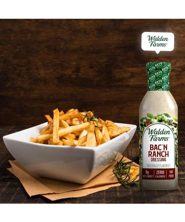Walden Farms Near Zero Bacon Ranch Dressing 355ml - Delicious and Healthy Option for Salads and More - Buy Online on GoSupps.com