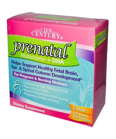 21st Century Prenatal Multivitamin + DHA 120 ea Pack of 2
