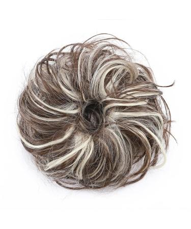 Tess Hair Tie for Voluminous Messy Buns | 45g Rubber Band | Chocolate Brown to Blonde - Perfect for Women & Girls - Buy Online on GoSupps.com