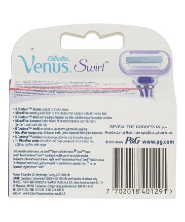 Gillette Venus Swirl Razor Blades for Women - Pack of 3 Refill Blades - Mother's Day Gift - Packaging May Vary - Buy Online on GoSupps.com