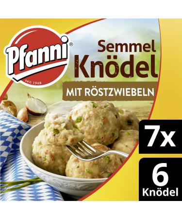 Pfanni bread dumplings with fried onions for a delicious potato dish with 100% German potatoes 7x 200 g
