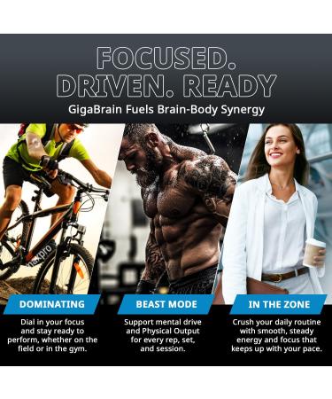 Granite Nutrition GigaBrain Nootropic Energy Powder Cereboost Alpha-GPC & ElevATP Cognitive Focus Supplement for Sustained Energy & Performance Blue Crush 30 Servings - Buy Online on GoSupps.com