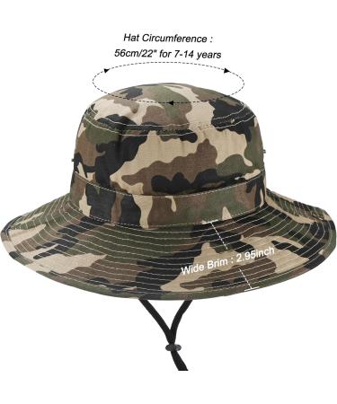 Eohak Sonnenhut f r Jungen Camouflage Fischhut faltbar 7 14 Jahre (Camo-1 56 cm) - Buy Online on GoSupps.com