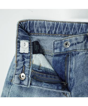 KIDSCOOL SPACE Baby Boys Jeans | Elastic Band | Straight Fit | Ripped Denim Pants | 18-24 Months | Blue-2490 - Buy Online on GoSupps.com