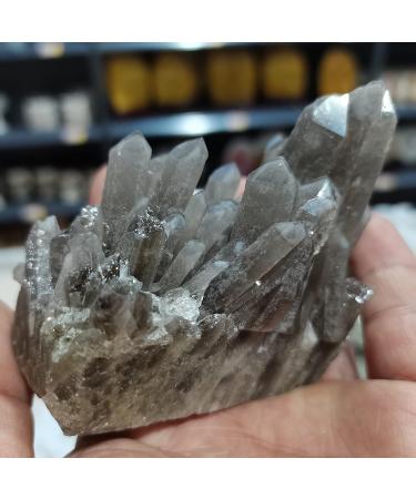 Reiki Crystal 200-300g Natural Tea Crystal Cluster Specimen Smokey Quartz Stones for Teaching Dream Home Decor Can be Used for Crystal Cluster - Buy Online on GoSupps.com