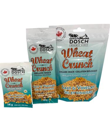 Wheat Crunch (Salt & Vinegar Organic Vegan Nut Free Snack 160g Pkg 12) Salt & Vinegar 1 count (Pack of 1) - Buy Online on GoSupps.com