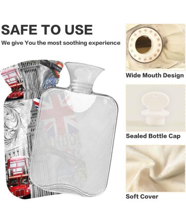 Buy Naanle London Big Ben 1L Transparent Hot Water Bottle | Hand Warmers & Pain Relief | Heat & Cold Therapy - Buy Online on GoSupps.com