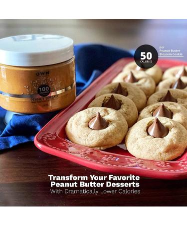 Wonderspread Half-Calorie Gourmet Peanut Butter - 100 Calories, 1g Net Carbs, No Palm Oil - 12 Oz - Buy Online on GoSupps.com