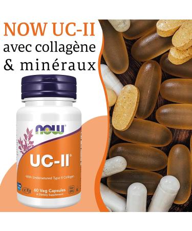 Now Foods UC-II (Collagen Type 2) with Minerals 60 Capsules Lab Tested Gluten Free Soy Free Non-GMO - Buy Online on GoSupps.com