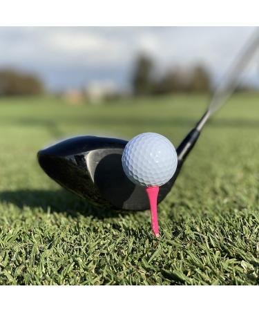 GoSports XL Golf Tees - 200 Player's Pack - 3.25 Inch Premium Wooden Tees - Choose Pink Tee Color - Buy Online on GoSupps.com