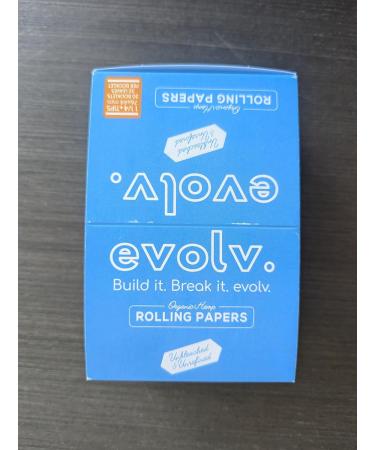 EVOLV Organic Hemp Rolling Papers | Size: 1 1/4 | w/Magnetic Booklet + Tips | 20 Pack Case - Buy Online on GoSupps.com