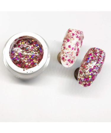 Buy 5ml Exclusive UV Color Gel - Big Glitter Pink Lady | Long-Lasting High-Quality Gel for Stunning Nail Art - Buy Online on GoSupps.com