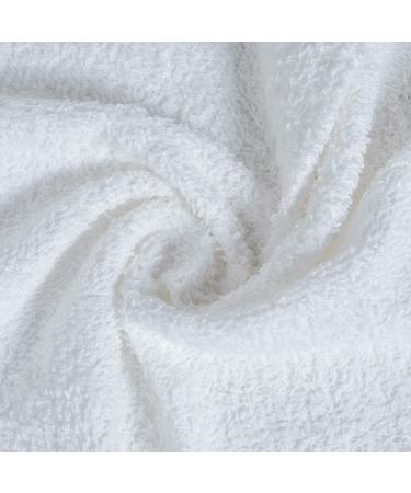 Softolle 100% Cotton Ring Spun Wash Cloths 12x12 Inches - Bulk Pack of 24 Face Towels, Highly Absorbent and Soft - White Washcloths for Face - Buy Online on GoSupps.com