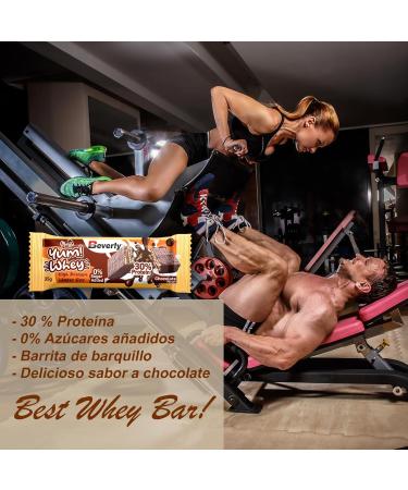 Beverly Yum Whey Bar 30% Protein | 35g Chocolate Wafer Bar | Case of 24 Bars | No Added Sugars | High Protein | Muscle Recovery Energy & Strength - Buy Online on GoSupps.com