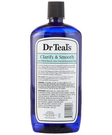 Dr Teal's Clarify & Smooth Foaming Bath - 34 oz (Packaging May Vary) - Buy Online on GoSupps.com