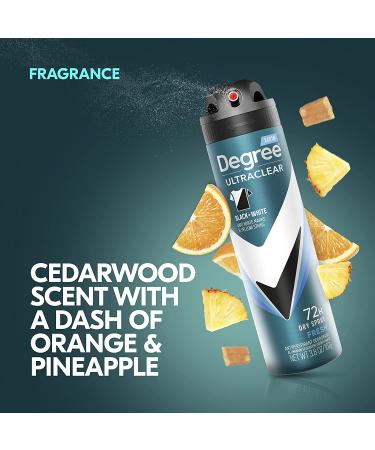 Degree Men Ultraclear Black + White Instantly Dry Spray Deodorant 3.8oz (Pack of 3) - Buy Online on GoSupps.com