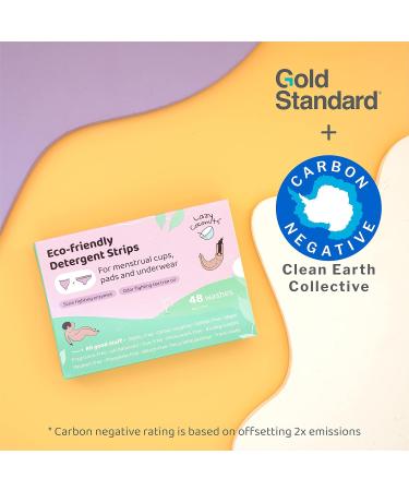 Organic Menstrual Stain Fighting Detergent Strips | Unscented Menstrual Cup & Cloth Diaper Wash | Eco-Friendly Enzyme Blood Stain Remover - Buy Online on GoSupps.com