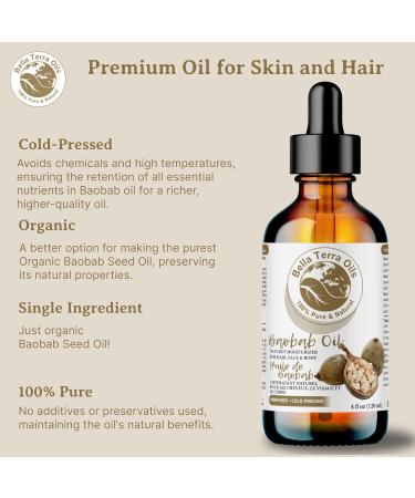Baobab Oil. 236ml. 100% Pure. Cold-pressed. Unrefined. Single ingredient. Softens Rough Skin. Natural Moisturizer. Easily absorbs. Rich in Vitamins. For Hair Face Body Nails 236 ml (Pack of 1) - Buy Online on GoSupps.com
