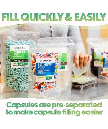 XPRS Nutra Separated Size 3 Capsules (1000 Count) with Benfotiamine Powder (1 Ounce) Bundle - Buy Online on GoSupps.com