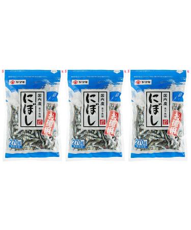 Yamaki Small Dried Sardines Niboshi 270g - 3 Bags | Japan Import - Buy Online on GoSupps.com