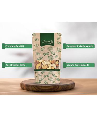  Sunnah Shop Sunnah Shop Premium Nut Mix - 1kg - Roasted & Salted with Cashew Kernels Almonds & Pistachios - Vegan Protein Nuts - 100% Natural Nut Blend - Buy Online on GoSupps.com
