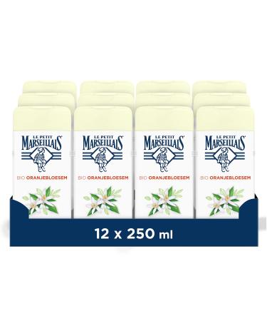JOHNSON JOHNSON Le Petit Marseillais Extra Doux Bio Orange Blossom Shower Cream vegan shower cream with orange blossom 12 x 250 ml