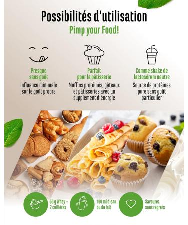 Yummy Kitchen - Prot ines pour Cuisiner & P tisser - 1000 g de Poudre Prot in e - 82% de Prot ines R sistante la Chaleur avec Lactase Low Carb Low Sugar Neutre sans Gluten & sans Ar mes Artif - Buy Online on GoSupps.com