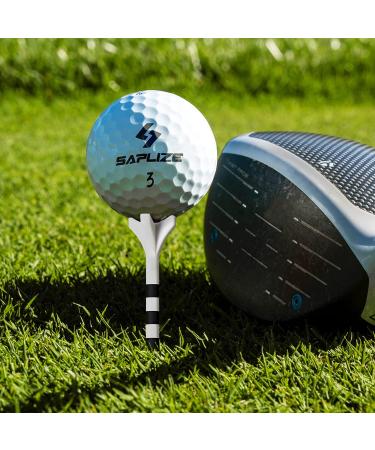 SAPLIZE Plastic Golf Tees Pack of 50 - Reducing Friction & Side Spin - 2-3/4 inch 4 Prong Tees - Buy Online on GoSupps.com