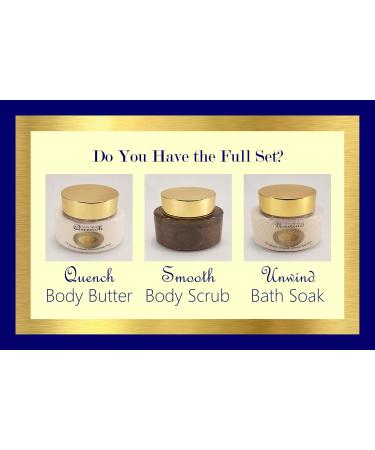 Aureate Luxury Skincare Full-Sized Luxury Scent Trios SMOOTH Polishing Luxury Body Scrub All-Natural Small-Batched Handmade Artisanal Exfoliating Skin-Smoothing All-Purpose Scrub - Buy Online on GoSupps.com