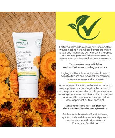 St. Francis' Calendula Vitamin E Cream (60 ml) - Buy Online on GoSupps.com