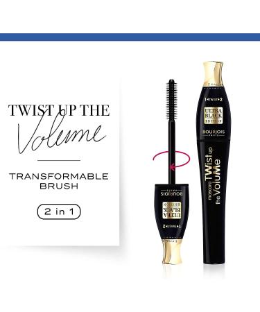Bourjois Twist Up The Volume 52 Ultra Black Mascara for Women 0.27oz - Buy Online on GoSupps.com