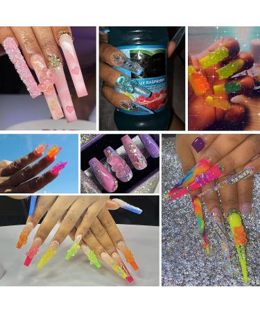 Palksky 3D Gummy Bear Nail Charms - 160 Pcs, Kawaii Nail Art Decoration in 8 Colors - Buy Online on GoSupps.com