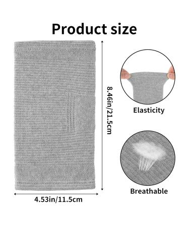 WLLHYF Elbow Compression Sleeves - Arm Protector Pads for Tennis, Golf, Fitness - Breathable Support Brace for Men and Women - Grey - Buy Online on GoSupps.com