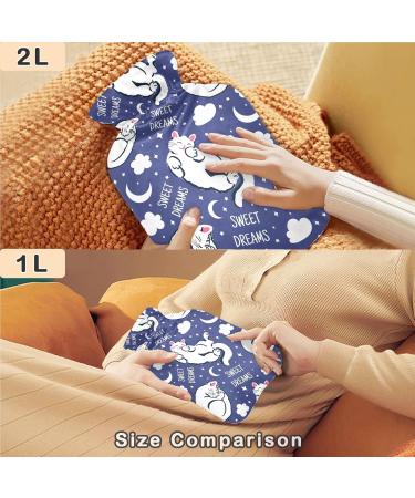 Shop Naanle Cute Sleeping Cats Hot Water Bottle - 1L Handfoots Heating Bag for Pain Relief & Heat Therapy - Ideal for Cold & Heat Relief - Buy Online on GoSupps.com