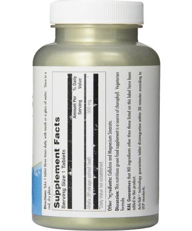 KAL Alfalfa 8 Grain Tablets 500 mg - 250 Count | Pure and Natural Alfalfa Supplement - Buy Online on GoSupps.com