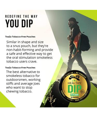 Teaza Peppermint Herbal Energy Pack - 10 Pouches per Pack - 4 Camo Packs - 4 Pack - Buy Online on GoSupps.com