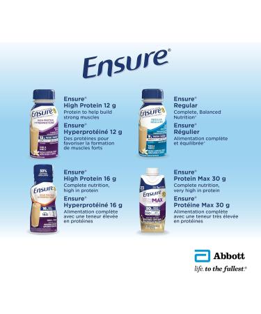 Ensure Regular Nutritional Supplement Shake Nutrition To Stay Active And Energetic Vanilla 6 x 235-mL Bottles Vanilla 235 ml (Pack of 6) - Buy Online on GoSupps.com