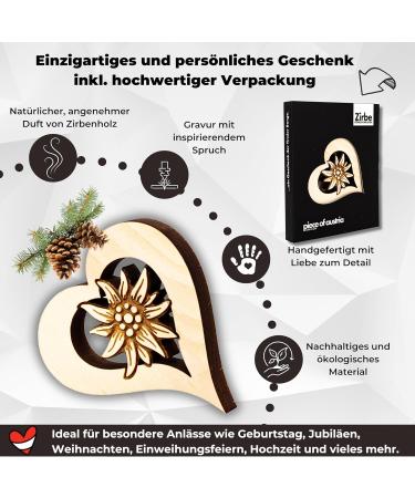 Zirbenherz Mini - Premium Edelweiss Packaging | International Shipping Available - Buy Online on GoSupps.com