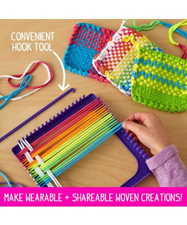 Made By Me Ultimate Weaving Loom Kit - 378 Craft Loops, 25 Projects, 9 Rainbow Colors - DIY Hook & Loop Potholder Kit - Buy Online on GoSupps.com