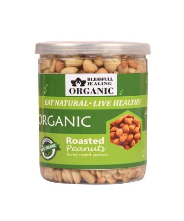 Blessfull Healing Organic Natural Vegan Honey Roasted Peanuts Crunchy Healthy Snacks 250 Gram